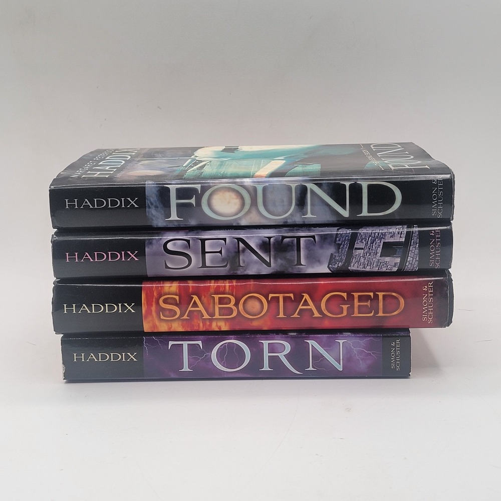 Margaret Peterson Haddix The‎ Missing Books 1-4 Found Sent Sabotaged Torn Good
